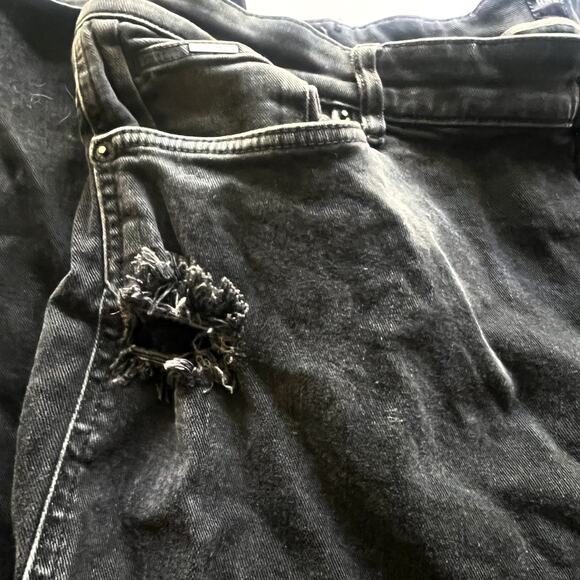 Hugo Boss Jeans Men 40x32 Cashmere-Touch Black Candiani Italy Denim Relaxed Fit - Picture 16 of 16